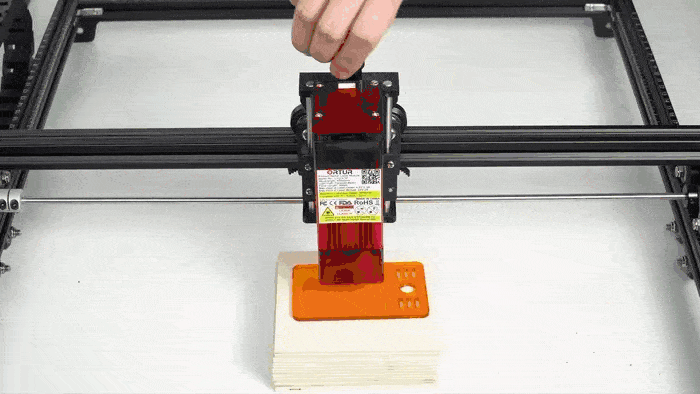 Ortur Z-axis Height Adjuster for Laser Module gif