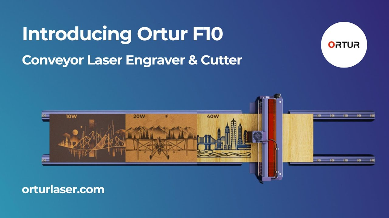 Video laden: Vorstellung des Ortur F10 Förderband-Lasergravierers