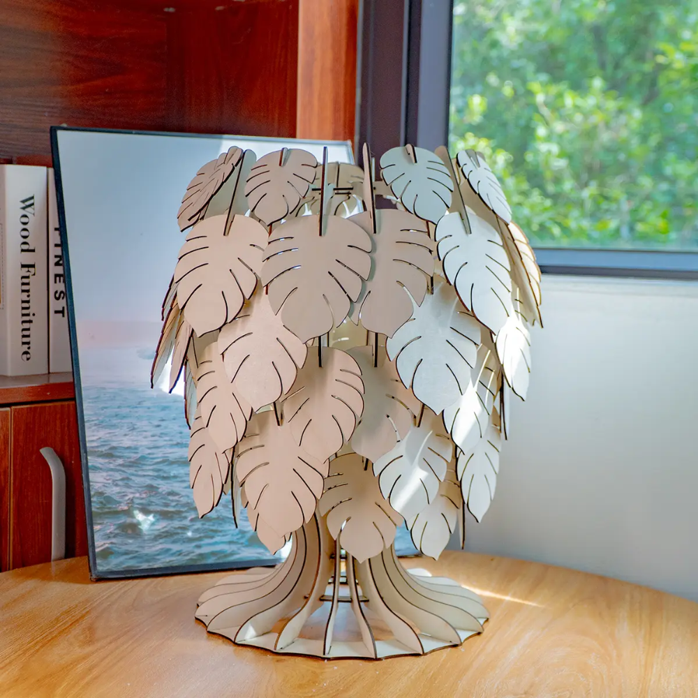 Ortur engraving leaf lamp